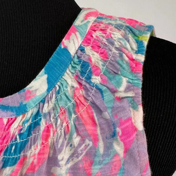 Lilly Pulitzer Essie Beach dress Sparkling Sands Size XS Colorful Retro Neon - Picture 5 of 11